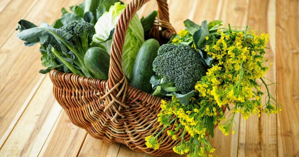 Platos sanos y saludables a base de verduras de hoja verde