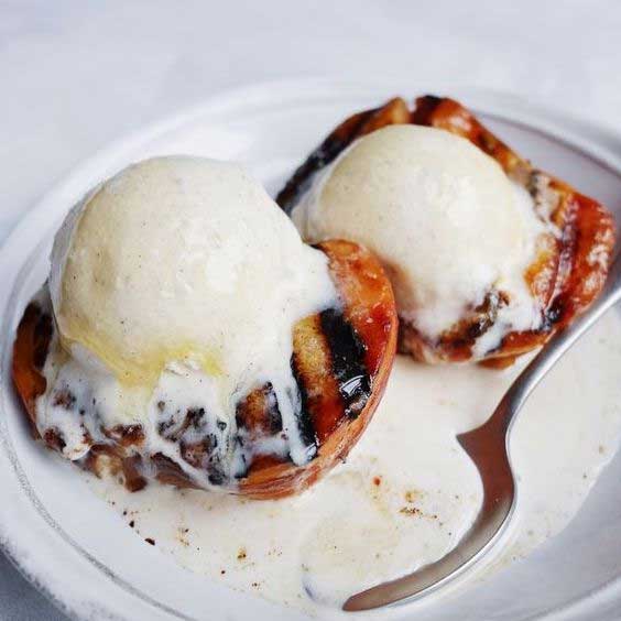 Grilled-peaches
