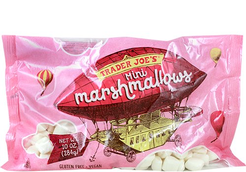 Trader Joe's Pack Of 2 Mini vegano, malvaviscos sin gluten 10 Oz x 2 (Total de 20 OZ)