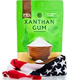 Hecho en EE. UU. Xanthan Gum (8 oz), Calidad Premium, Espesante de grado alimenticio, Sin OGM, Sin gluten, Uso en cocina, Horneado, Salsas, Sopas y más. Apto para vegetariano, kosher y halal. Uso para la dieta Keto