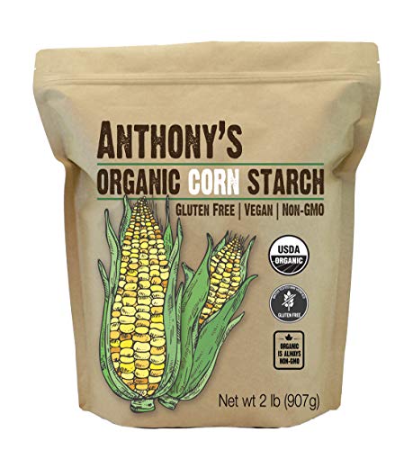 Almidón de maíz orgánico de Anthony, 2 lb, sin gluten, vegano y sin OMG