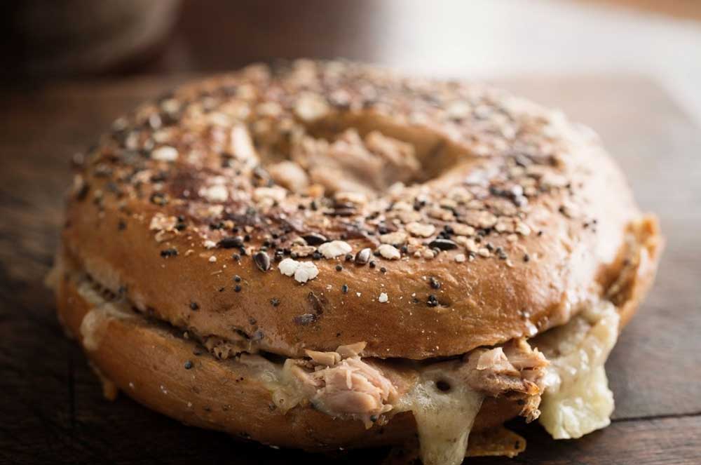 Tuna-and-Cheese-Bagel