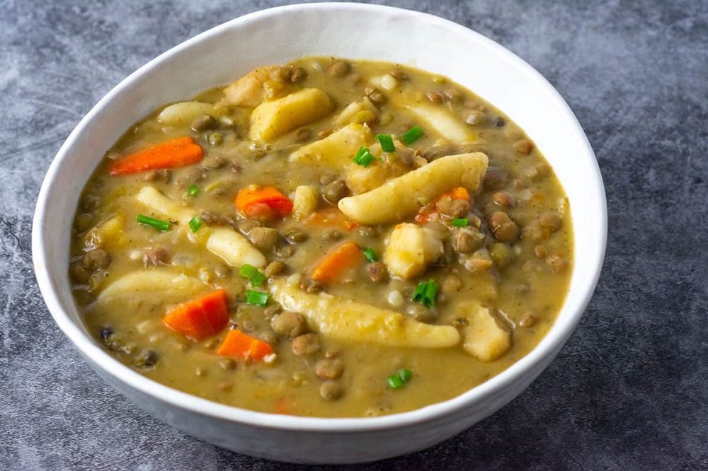 Sopa de guisantes de gungo jamaicano Sopa de guisantes de gungo jamaicano