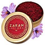 Zaran Saffron, Hilos de azafrán superiores (Super Negin) Especia de azafrán de grado premium para paella, risotto, té y todos los usos culinarios (5 gramos)
