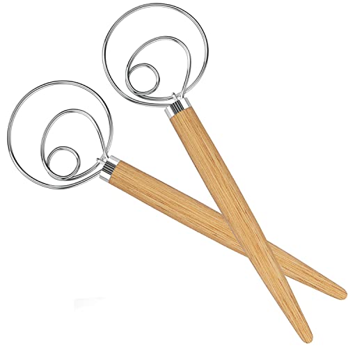 Acerich 2 Pack Danish Dough Whisk 13.5