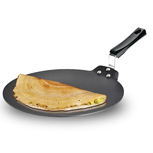 Hawkins Futura Antick Flat Dosa Tava Griddle, 11 pulgadas, Negro