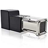 Cortador de papas fritas eléctrico, cortador de papas de grado comercial Sopito con 1 / 2 -Hilo de acero inoxidable perfecto para papas Zanahorias Pepinos