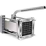 Cortador de papas fritas, Sopito Cortador de papas profesional Acero inoxidable con 1 / 2 -Blade de pulgadas ideal para papas Zanahorias Pepinos
