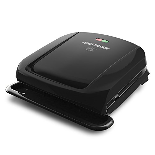 George Foreman 4 -Serving Removable Plate Grill y Panini Press, Negro, GRP1060B