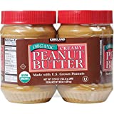Kirkland Organic Peanut Butter Creamy U.S. Valencia Peanuts 28 onzas cada frasco 2 Paquete