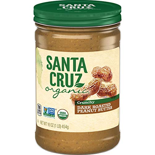 Santa Cruz Mantequilla de maní tostada oscura crujiente, crujiente de Santa Cruz, 16 onzas