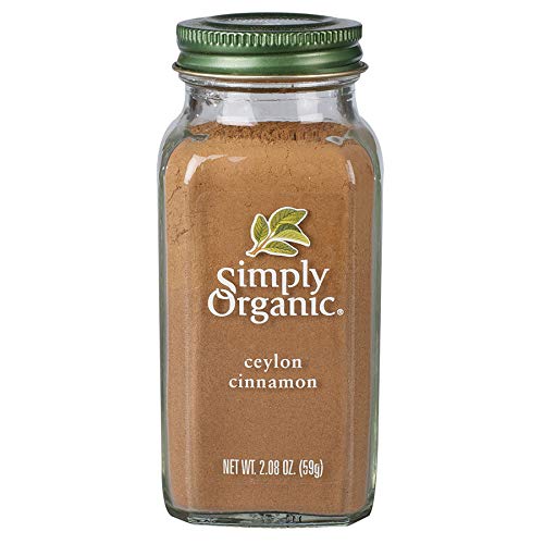 Canela de ceylon de tierra simplemente orgánica, orgánica certificada, vegana | 2.08 onzas | Cinnamomum verum J. Presl