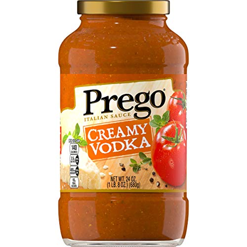 Salsa de pasta Prego, Salsa de vodka de tomate cremoso, Tarro de 24 onzas (Paquete de 6)