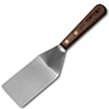 HIC Harold Import Co. Dexter-Russell Pancake Turner, acero inoxidable con mango de nuez, 4 x 2 - 1 / 2'