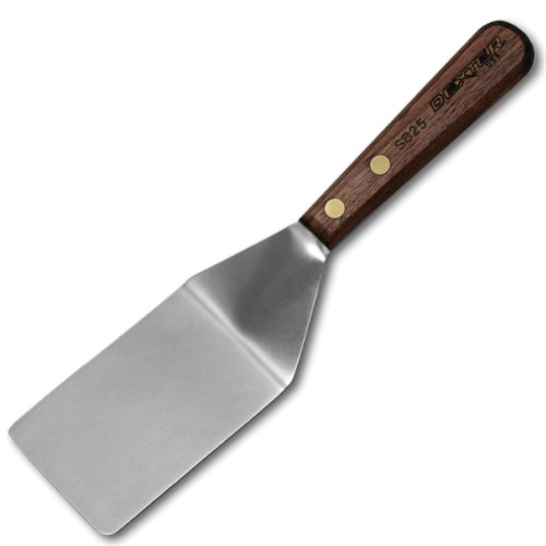 HIC Harold Import Co. Dexter-Russell Pancake Turner, acero inoxidable con mango de nuez, 4 x 2 - 1 / 2'