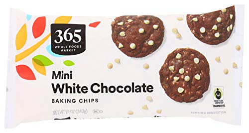 365 por Whole Foods Market, Chocolate Chips Mini Chocolate Blanco, 12 onzas
