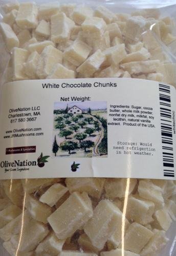 Trozos de chocolate blanco Callebaut de OliveNation - 16 onzas