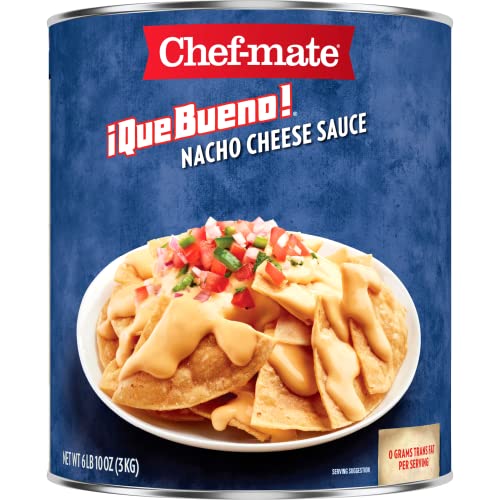 Chef-mate Que Bueno Nacho Cheese Sauce y Queso, Comida enlatada, 106 onzas