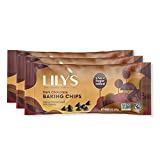 Patatas fritas con chocolate negro de Lily's | Hecho con Stevia, sin azúcar añadido, bajo en carbohidratos, ceto amigable | 55 % Cacao | Comercio justo, sin gluten y sin OMG | 9 onza, 3 -Pack