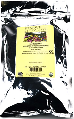 Starwest Botanicals Organic Arrowroot Powder - 1 Libra (16 oz)